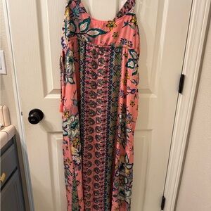 Floral Pink Maxi Dress